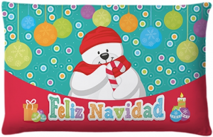  Cojin Rectangular Navidad Polar 