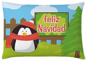  Cojin Navidad Pingüino y Pino 