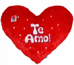  Cojin Corazon Te Amo Rojo