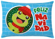  Cojin Feliz Navidad Ranita 