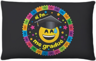  Cojin Rectangular Globos Graduación Emoji 