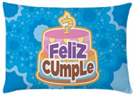  Cojin Feliz Cumple Azul 